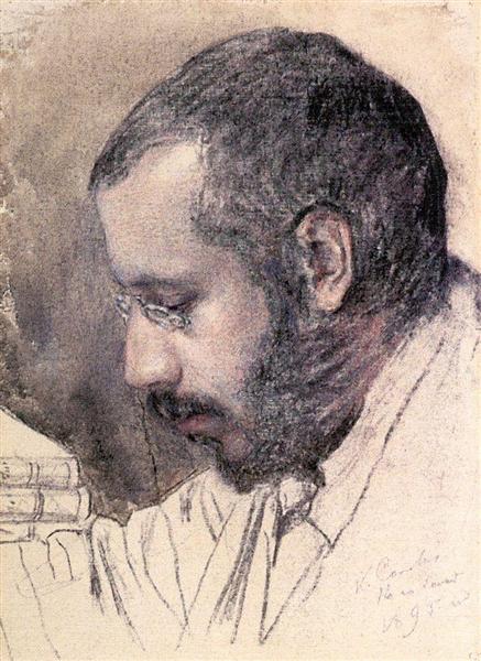 Portrait of the Artist A. Benua - 1895