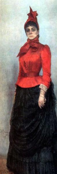 Retrato De La Baronesa Varvara Ikskul Von Hildenbandt - 1889