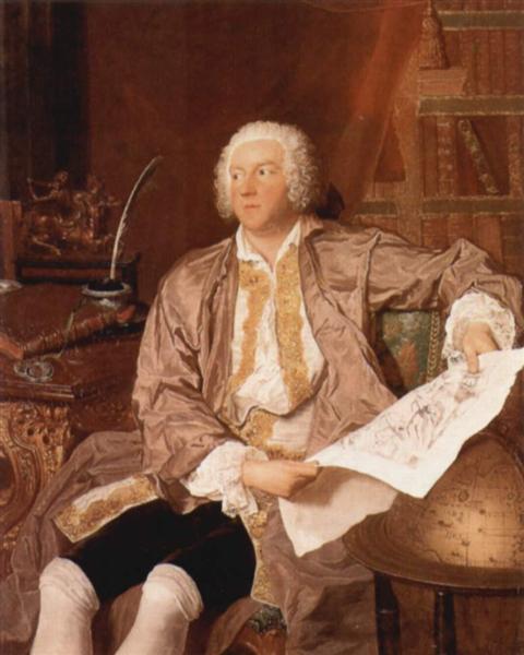 Retrato De Carl Gustav Tessin - 1740