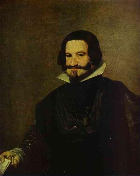 Portret Gaspar de Guzmán - hrabia Olivares - premier Felipe IV - 1638