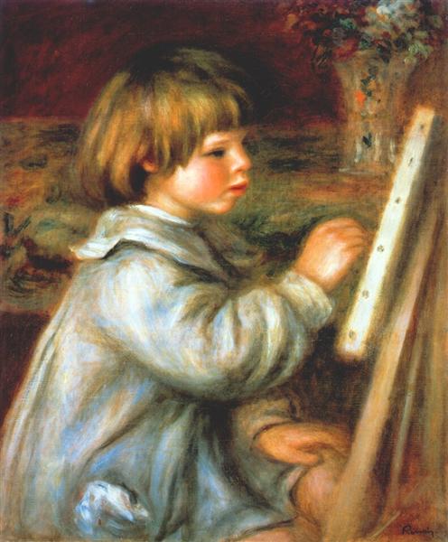 Claude Portrait Renoir Paints - 1907