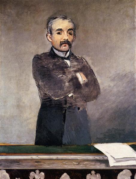 Retrato de Clemenceau na Tribuna - 1880