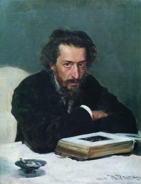 Porträt des Komponisten und Journalisten Pavel Ivanovich Blamberg - 1884