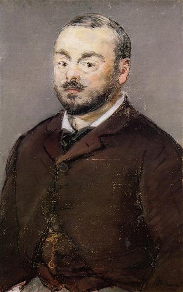 Porträt des Komponisten Emmanuel Chabrier - 1880