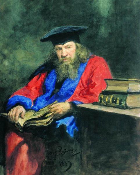 Retrato De Dmitri Mendeleev - 1885