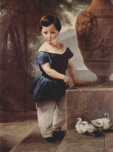 Portrait of Don Giulio Vigoni as a child - 1830