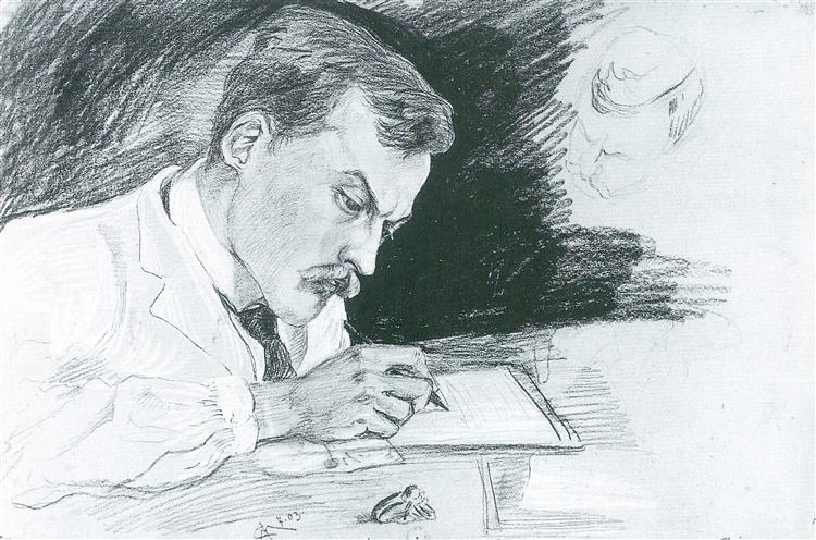 Porträt von Dr. Ludwig Deubner - Writing - 1903