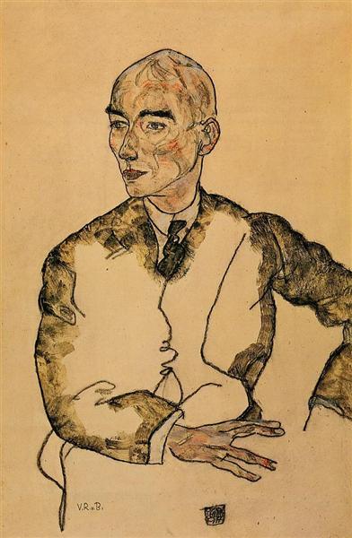 Portret van Dr. Viktor Ritter von Bauer - 1917