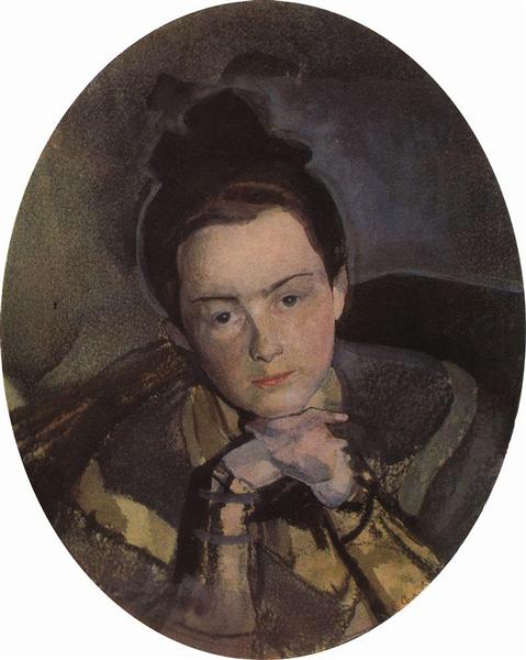 Portret van E. ostroumova - 1904