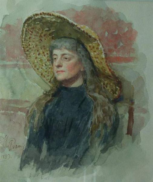 Retrato De E. Zvantseva - 1889