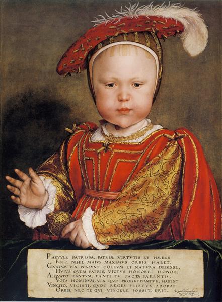 Retrato de Eduardo VI quando criança - 1538