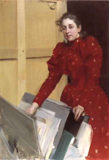 Emma ritratto nello studio di Parigi - 1894