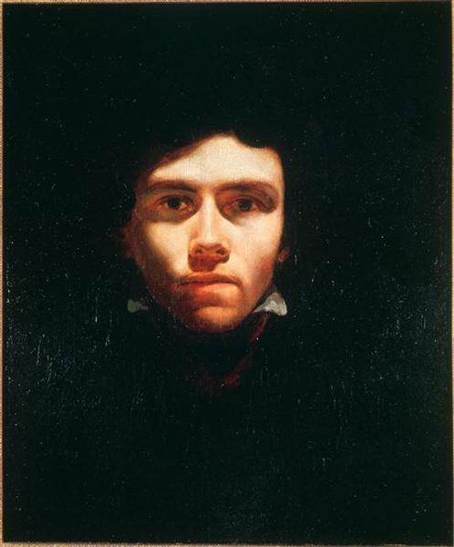 Porträtt av Eugenio Delacroix - 1819