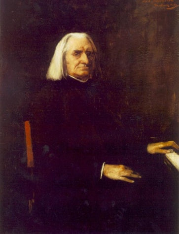 Porträt von Franz Liszt - 1886