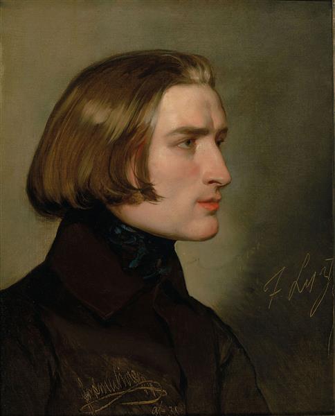 Portræt af Franz Liszt (9. maj 1838) - 1838