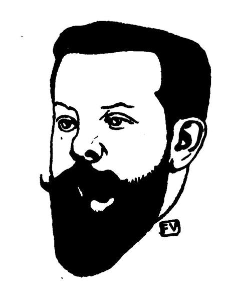 Portrait du poète français Pierre Quillard - 1896