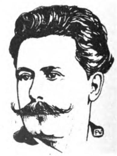 Portrait de l'écrivain français René Ghil - 1898