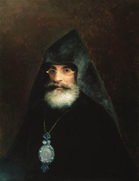 Gabriel Aivazian portret, brat artysty, 1883