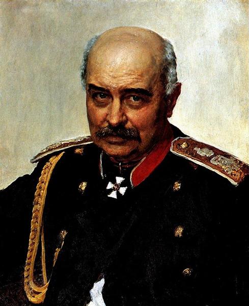 Retrato do General e Estadista Mikhail Ivanovich Dragomirov - 1889