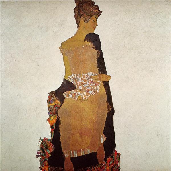 Porträt von Gerti Schiele - 1909