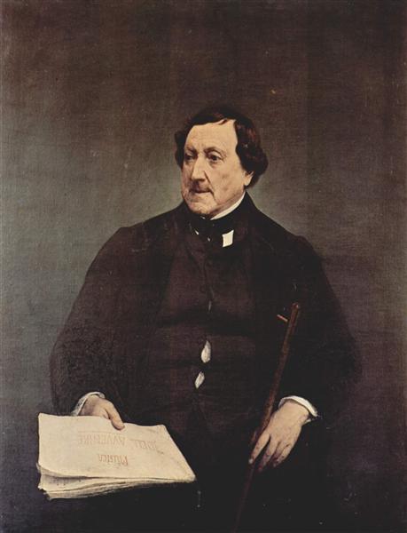 Retrato De Gioacchino Rossini - 1870