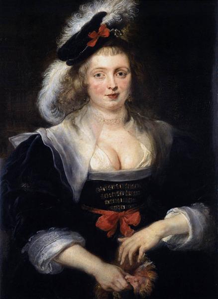 Portrait of Helene Fourment with gloves - 1632