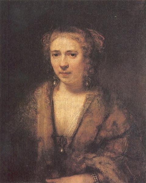 Portrait of Hendrikje Stoffels - 1654