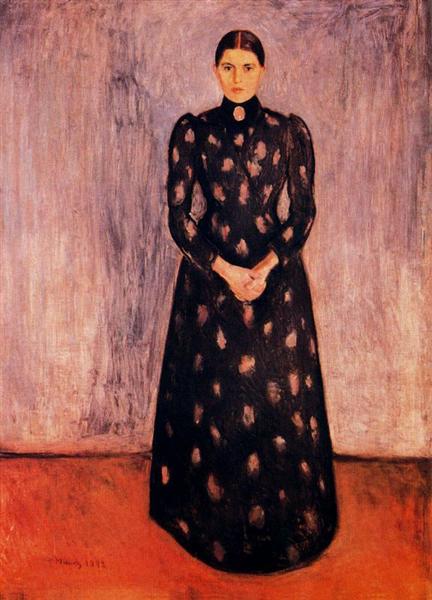 Retrato de Inger Munch - 1892