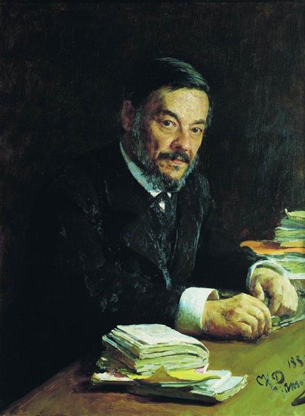 Portret Ivana Mikhaylovich Sehenav - Rosyjski fizjolog - 1889