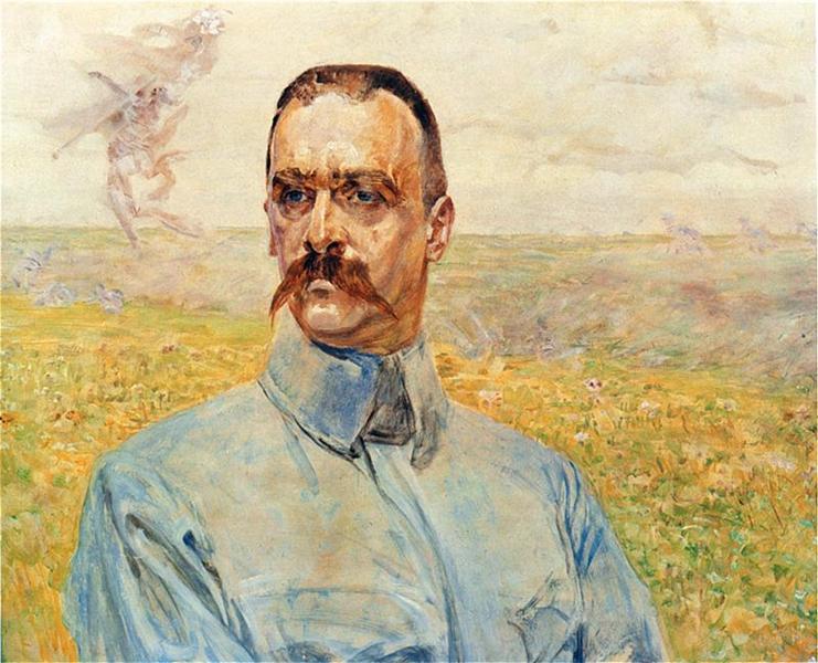 Portrait of Józef Pi? Sudski - 1916