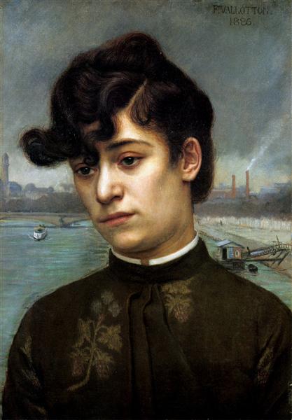 Porträtt av Juliette Lacour (Model) - 1886