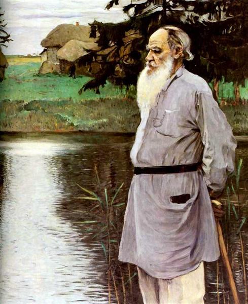 Porträt von Tolstoi - 1907