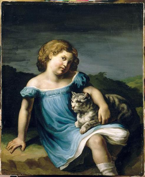 Retrato de Luisa Vernet quando menina - 1819