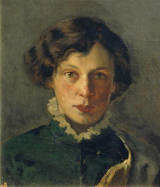 Retrato De M. Nesterova, La Primera Esposa Del Artista - 1886