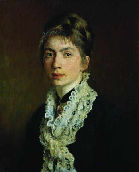 Retrato do deputado Shevtsova, esposa de A. Shevtsov - 1876