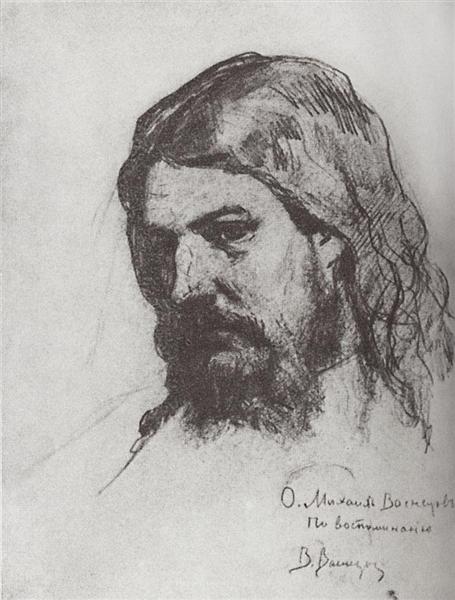 Retrato De Mv Vasnetsov - 1870