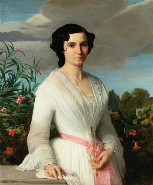 Retrato De La Señorita Louise Mares - 1851