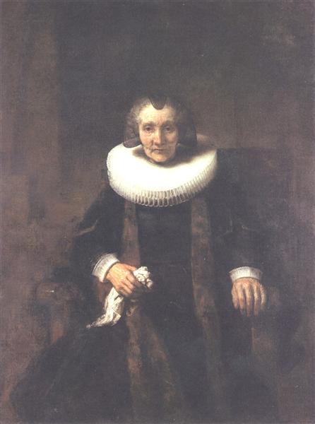 Retrato de Margheride Geer - Esposa de Jacob Trip - 1661