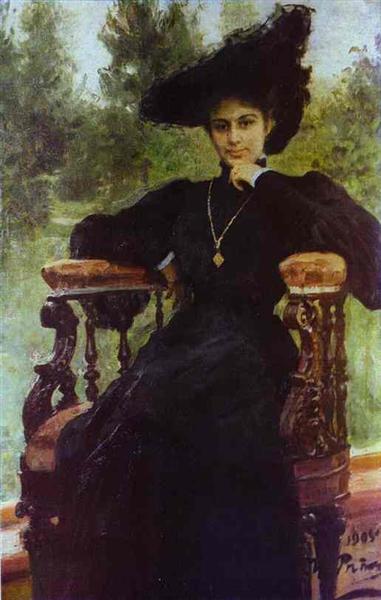 Porträt von María Andreeva - 1905