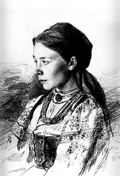 Porträt von María Artsybasheva - 1880