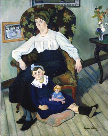 Portrait of Marie Coca and her daughter - 1913