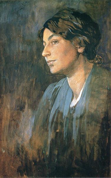 Marushka Portrait - Artist's wife - 1905