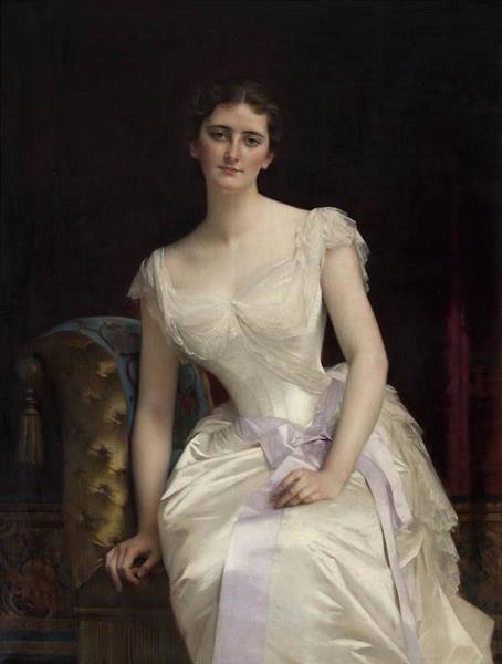 Portrait de Mary Victoria Leiter - La dame postérieure Curzon de Kedleston - vice-roi de l'Inde - 1887