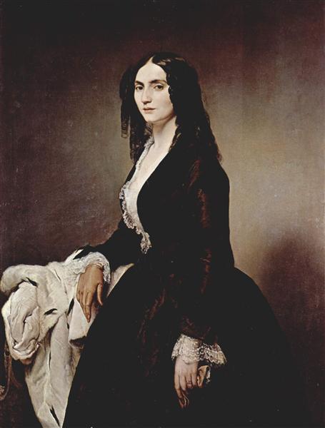 Porträt von Matilde Juva Branca - 1851