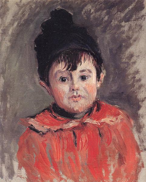 Portrait of Michael with a Hat and Pompom - 1880