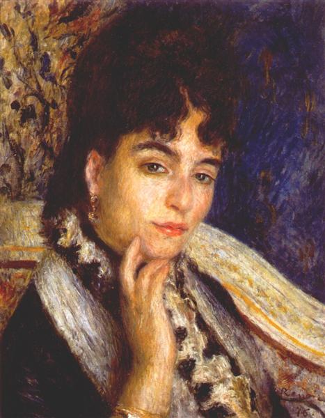 Retrato De La Señora. Alfonso Daudet - 1876