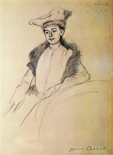 Portret van de dame. Fontveille - 1902