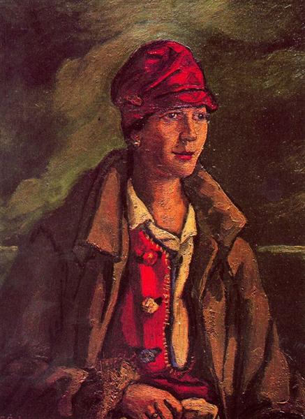 Portret van Doña Amalia Gutiérrez -Solana - 1924