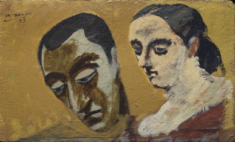 Retrato De Mí Y De Mi Esposa Imaginaria - 1934