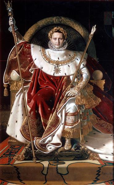 Retrato De Napoleón En El Trono Imperial - 1806